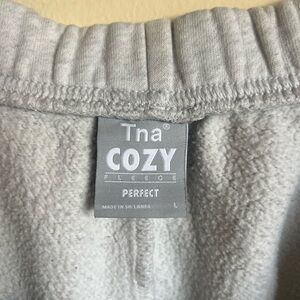 TNA Light Gray Cozy Sweatshorts